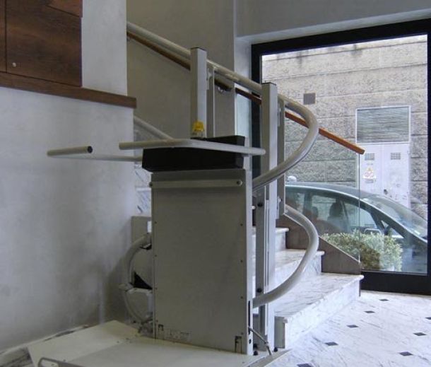 Montascale a pedana